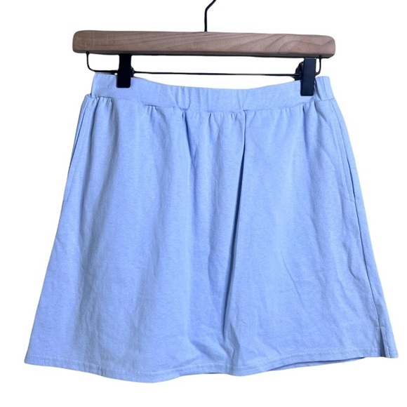 Le Lis Dresses & Skirts - Le Lis Ultra Mini Knit Baby Blue Back Pocket Pull On Skirt Small SS6597